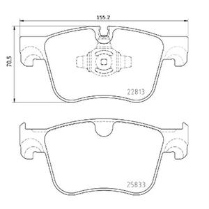 Plaquette de frein avant 1667817080 pour citroën BERLINGO (ER _, EC _) <span class=keywords><strong>C4</strong></span> spacétourer (3D _) C5 AIRCROSS - Product Image 1