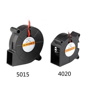 مروحة تبريد توربينية 5015/4010/4020 بجهد 12 فولت و24 فولت، بدون فرش، لقطع طابعات ثلاثية الأبعاد، موصل ثنائي السن، مروحة تبريد بلاستيكية للطابعة، شحن مجاني - Product Image 4
