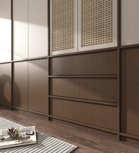 Table de chevet Bone Line, commode de rangement en bois, meuble de chambre moderne, armoire sur mesure - Product Image 3