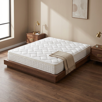 Matelas à ressorts ensachés hypoallergénique King et Queen Size avec mousse haute densité pour chambres d'hôtel