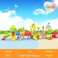 Équipement de terrain de jeux de parc d'attractions extérieur de haute qualité, usine chinoise, toboggan en plastique pour enfants, aire de jeux extérieure pour enfants