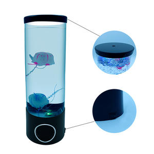 Bottiglia di vetro moderna all'ingrosso arcobaleno colorato sensoriale grande luce da tavolo gigante led personalizzato alto medusa lampada da tavolo lampada <span class=keywords><strong>lava</strong></span> - Product Image 3