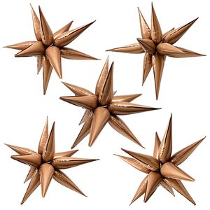 22 Inch 4D Huge Gold Star Balloons Explosion Star Aluminum Foil Balloons for Party Supplies Backdrop Christmas <b>Ornament</b> - Product Image 3