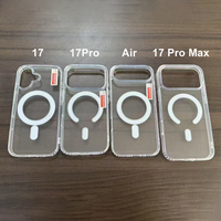 Coque de téléphone portable anti-jaunissement, antichoc, anti-chute, avec charge magnétique pour iPhone 12 13 14 15 16 17 18 Pro Max Plus