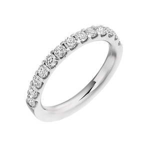 14K White Gold Diamond Eternity <b>Ring</b> 0.10 CT IGI Certified Luxury Wedding Engagement Classic Full <b>Circle</b> Fine Jewelry Band - Product Image 1