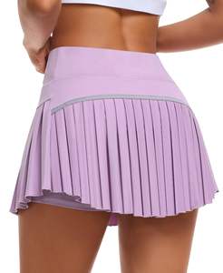 Hochwertige Mehrfarbige Golf- & Tennis-Damen-Shorts mit Atmungsaktivem Frontlogo, Hoher Taille, 2-in-1 Mini-Shorts & Plissierter Rock - Product Image 5
