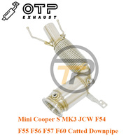Tuyau d'échappement OTP pour Mini Coo per S MK3 JCW F54 F55 F56 F57 F60 2.0T 2.0L Catted Downpipe avec 200cc Sport Cat SUS304