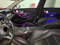 Luz Ambiental Cardoo para Mercedes Benz W205 X253 C253 GLC, Kit de Actualización de Iluminación Interior Dinámica de 64 Colores, Accesorios