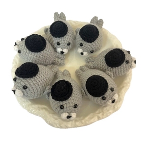 Peluche <span class=keywords><strong>de</strong></span> foca <span class=keywords><strong>amigurumi</strong></span> <span class=keywords><strong>de</strong></span> ganchillo hecho a mano, lindo animal marino, mini juguete, regalo <span class=keywords><strong>de</strong></span> cumpleaños para amantes <span class=keywords><strong>de</strong></span> la vida marina, algodón PP lavado - Product Image 5