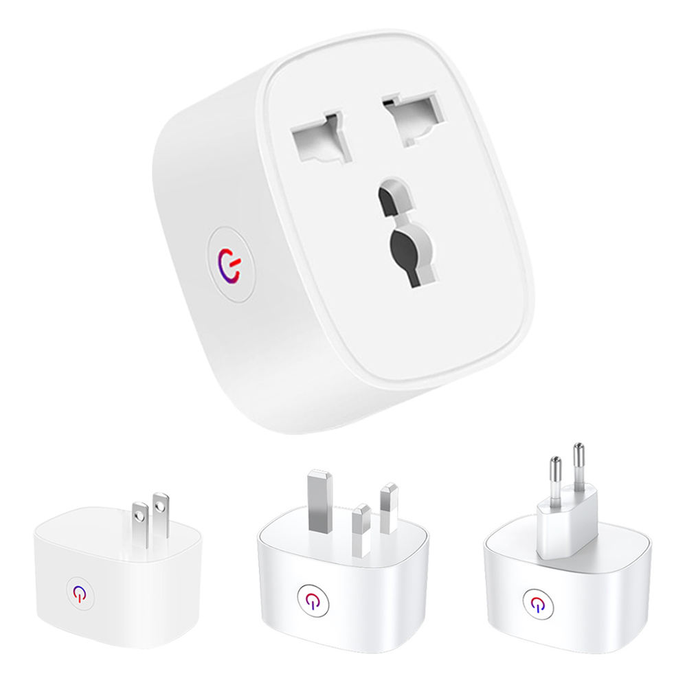 HONPNK Tuya Wifi Smart Plug 16A Universal Smart Socket Us to Eu Uk Plug Outlet Adapter Timing Smart Life App Alexa Google Plug