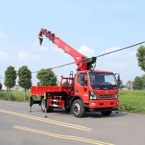 Camión grúa Dongfeng D7 4x2 equipado con grúa de brazo recto de 5 secciones Changxing de 7 toneladas, ideal para el transporte de mercancías voluminosas. - Product Image 3