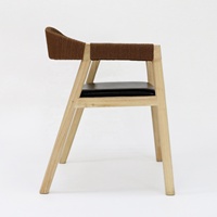 Chaise de salle à manger en bois massif nordique, chaise de restaurant moderne, couleur personnalisée, mobilier de bureau et de café