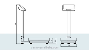 Scala elettronica digitale della piattaforma 300KG con il prezzo di calcolo funzione banco di pesatura per uso commerciale industriale - Product Image 2