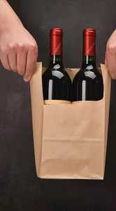 Sacs en papier SenAng07 pour la vente à emporter de nourriture, sacs en papier kraft brun - Product Image 3