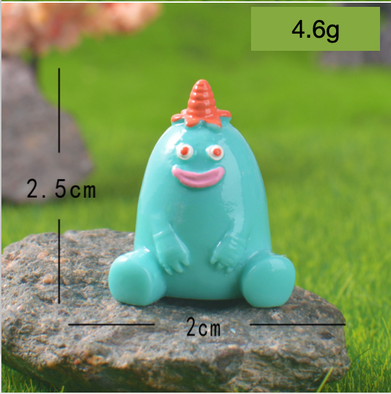 Blue unicorn monster