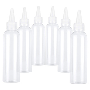 100ml Square Shape PET Twist Top Cap Applicator Mini Squeeze <b>Bottle</b> Screen Printing for Hair Oil Non-toxic Tasteless OEM/ODM - Product Image 1