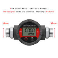 Sortie d'usine 1 pouce externe IP66 étanche débitmètre mesure Turbine débitmètre pour Diesel et essence