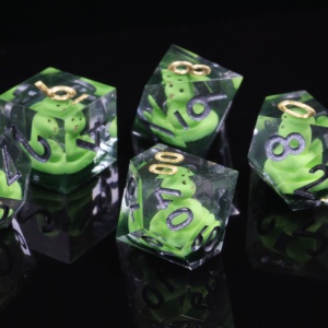 Mini Hành Tinh Nhựa Tùy Chỉnh Đa Diện Ttrpg Bảng Trò Chơi Rồng & Dungeon Handmade D6 D20 Nhà Máy Bán Buôn Dice Dnd Dice Set - Product Image 4