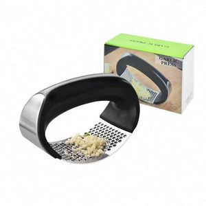 Professional Ginger Garlic Crusher Kitchen Tool Stainless Steel Garlic Press Manual Mincer Chopping Garlic Tools - Product Image 1