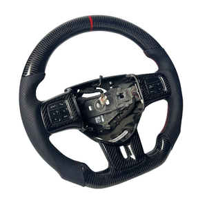 Volante de Fibra de Carbono y Cuero Negro Personalizado de Fábrica para Dodge Charger Challenger SRT 2019 2020 2021 <span class=keywords><strong>2022</strong></span> - Product Image 2