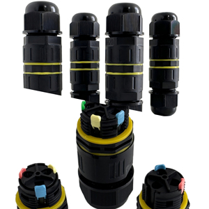 防水 IP68 2 <span class=keywords><strong>3</strong></span> 5 路快速接线端子线 0.5mm2 至 2.5mm2 电缆 5mm 至 14mm TUV PA66 连接器，用于户外照明 - Product Image 1