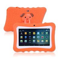 Tablette pour enfants pas chère avec écran tactile de 7 pouces, tablette éducative pour enfants Android avec étui en silicone et support