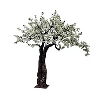 Pohon Bunga Sakura Buatan dari Fiber Glass yang Realistis, Tahan Lama, Tinggi 300cm untuk Dekorasi Pernikahan (Grosir)