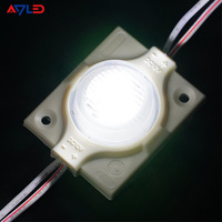 Module LED d'éclairage latéral à lentille ABS injectée 3030, SMD 12V, lumières blanches, 1.5W, IP67, 12*56, vente en gros °   Module à puce unique