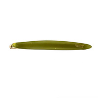 Pince à cheveux coréenne exquise, simple et élégante pour enfants, petite pince latérale en forme de feuille de saule, en acétate fin et long, pour fêtes
