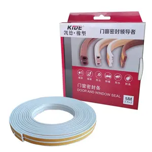 Kide Hot Sales Black EPDM Foam D P E I Type Rubber Door Seal Self Adhesive Rubber Door Weatherstrip For Door and Window