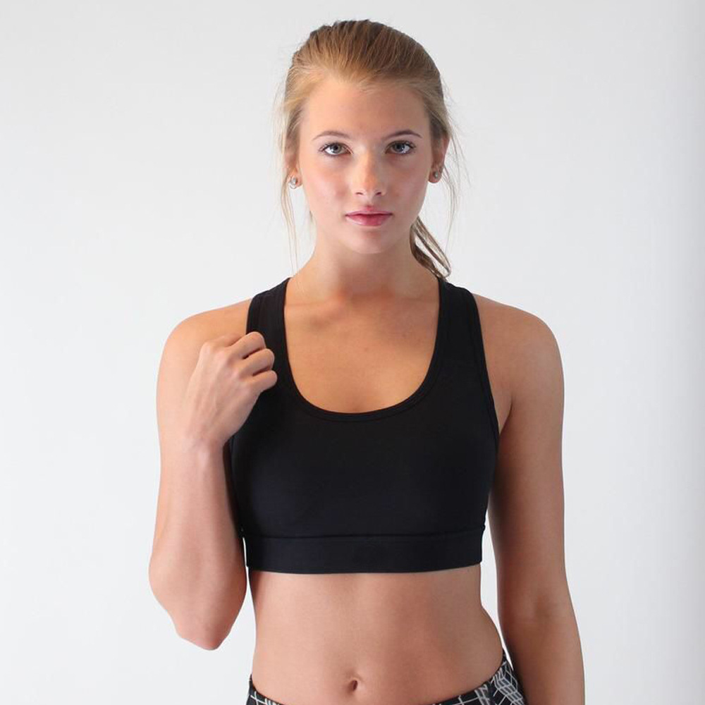 2025 New Arrival Eco-Friendly Ladies Gym Fitness Yoga Wear Plus Size Sports Bra Breathable Seamless Back Pocket Private Label