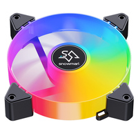 Ventilador de PC GF120 ARGB de 120 mm, Blanco, PWM, 20dBA, Silencioso, 5V, Sincronización en Cadena, para Computadoras de Juego, Proveedor OEM al por Mayor