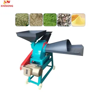 Farm use Agricultural 3 in 1 Straw keaneding machine flour mill machine stalk chopper machine with motor