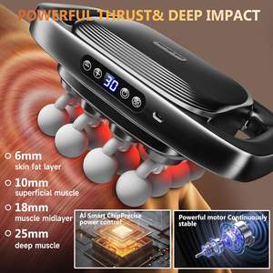 Pistolet de massage électrique professionnel de haute qualité pour vibrations corporelles profondes, meilleur rapport qualité-prix, fascia, amplitude 16 mm, 3 vitesses - Product Image 2