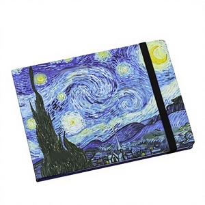 Cuaderno de Dibujo Horizontal con Correa, Estilo Van Gogh/<span class=keywords><strong>Monet</strong></span>, para Lápiz y Papel - Product Image 1