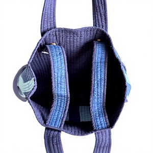 Sac fourre-tout matelassé bohème avec deux sangles, en tissu de coton, sac de courses réutilisable pour la vie quotidienne et les voyages - Product Image 4