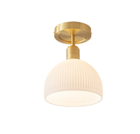 Lampe de Plafond Moderne Simple pour Balcon, Petite Suspension Artistique de Luxe à Tête Unique pour Hall d'Entrée, Couloir et Allée