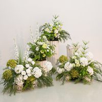 KH Op maat gemaakte hoogwaardige handgemaakte zijden kunstbloemen bolvormige bloemstukken voor bruiloftdecoratie en eettafel