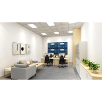 Compartiments de bureau contemporains à postes de travail multiples Cloisons de bureau modernes Ensemble de meubles de bureau de luxe