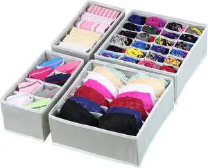 Aufbewahrung sbox Socken Shirt Stoff Unterwäsche Kleider schrank Schrank Schublade Typ Fach Teiler Organizer Faltbar Groß für Kleidung