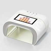 Lampe à ongles UV LED intelligente à double longueur d'onde avec 109 perles, séchoir à gel sûr pour la peau et indolore pour salon et usage domestique