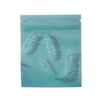 Effacer auto-scellant fermeture éclair en plastique sac d'emballage de détail outil dentaire aligneurs invisibles sac d'emballage pochette debout