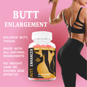 OEM Butt Booster, formule naturelle à base de plantes, extrait de palmier nain, pour raffermir et lifter les fesses, 60 gummies pour femmes - Product Image 4