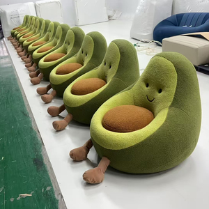Sillón Individual de Tela con Diseño de Fruta para Decoración de Sala de Estar, Estilo Aguacate - Product Image 5