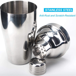 Ensemble de 13 outils de bar personnalisés, <span class=keywords><strong>shaker</strong></span> à martini de 550 ml, <span class=keywords><strong>shaker</strong></span> à cocktails en acier inoxydable, kit de <span class=keywords><strong>barman</strong></span> avec support en bambou - Product Image 3