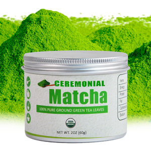 Matcha Teh Hijau Bubuk Instan Organik Label Pribadi Makanan Sehat Bubuk Teh Matcha Upacara - Product Image 3
