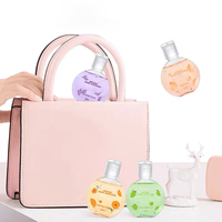 Gel désinfectant pour les mains personnalisable, format voyage, à base d'alcool, 99,99 % germicide, parfum fruité floral, fournisseur en gros