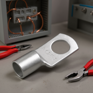 Terminal de ojal de 8.5mm para cable de 25mm² con conector de anillo de aluminio - Product Image 3