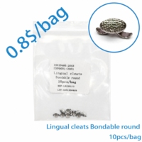 Cleats Linguaux Orthodontiques à Base Ronde Collable
