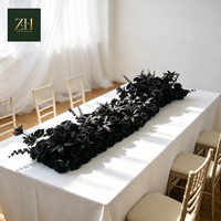 Bestseller Weißer Blumenläufer für Garten-Hochzeiten, Hotel-Rasenpartys und Blumendekoration